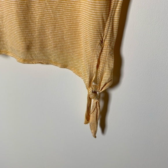 Loft Marigold Yellow Striped Tee Extra Small - Picture 3 of 6